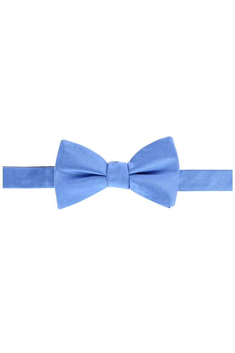 Sutton Solid Silk Bow Tie, Alternate, color, LIGHT BLUE