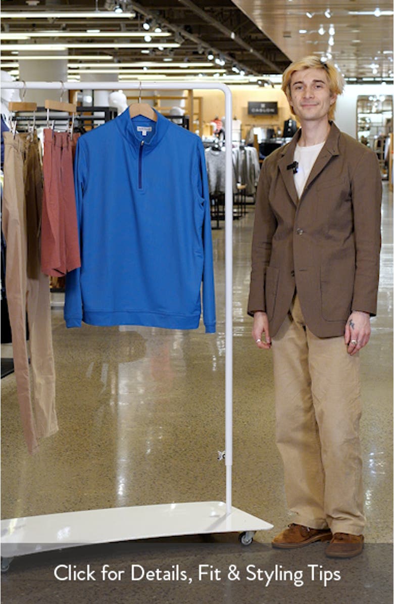 Perth Birdseye Performance Quarter Zip Pullover, sales video thumbnail