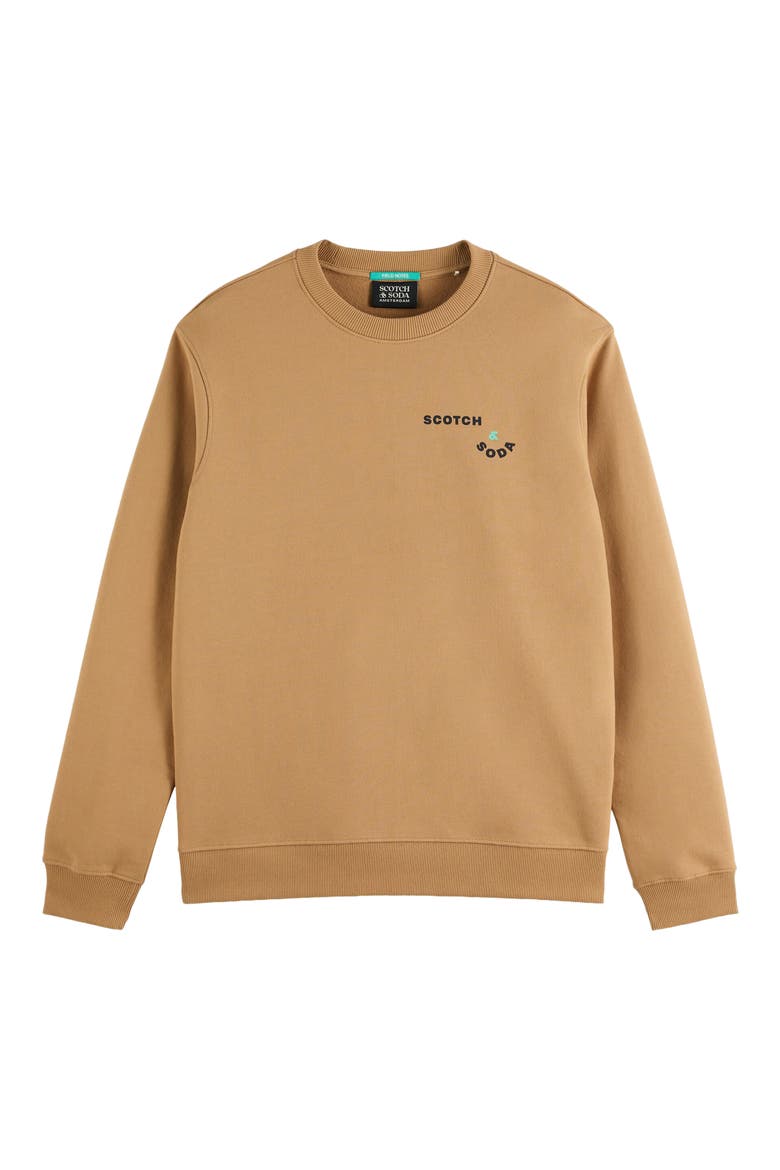 Artwork Logo Sweatshirt, Alternate, color, TANNIN