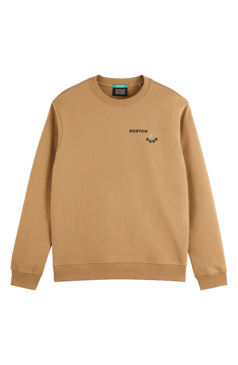 Scotch & Soda Artwork Logo Sweatshirt, Alternate, color, Tannin