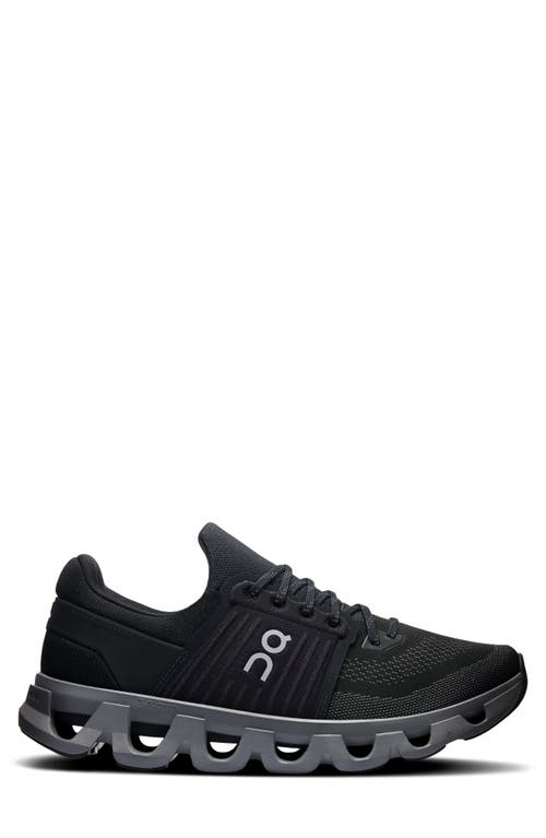 On Men's Cloudswift 4 Ad Black Sneakers In Black/rock