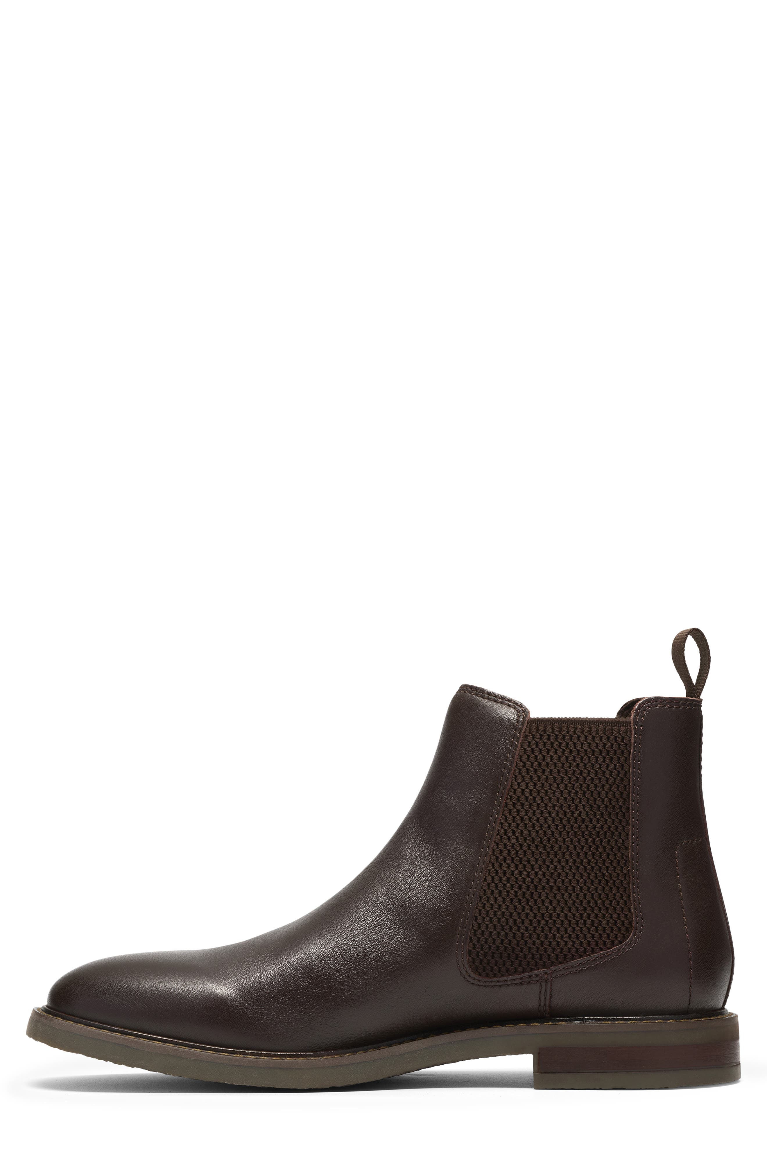 Jaxen Easy Chelsea Boot, Alternate, color, BROWN LEATHER