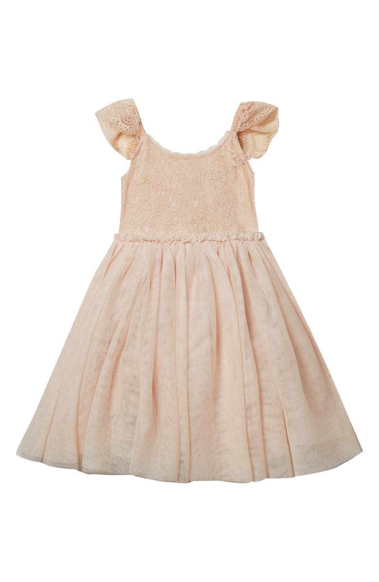 NORALEE Kids' Camilla Lace & Tulle Dress, Main, color, 