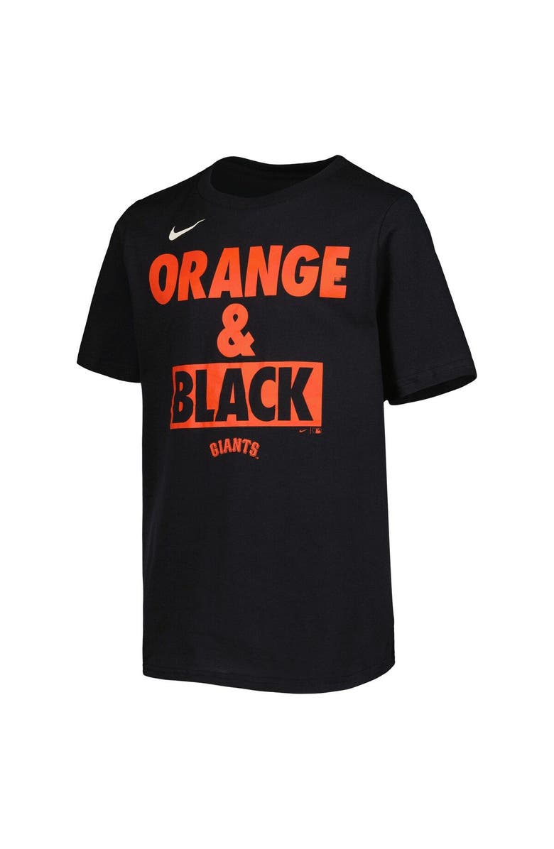 Nike Youth Black Nike San Francisco Giants Team Engineered T-Shirt, Alternate, color, 