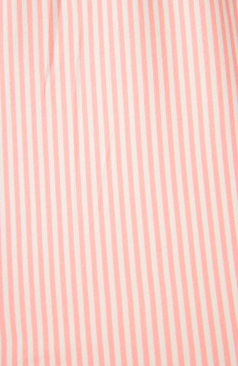 PJ Salvage Paloma Mama Stripe Long Sleeve Pajamas & Eye Mask Set, Alternate, color, Grapefruit