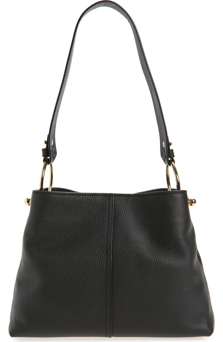 Strathberry Lana Leather Hobo Bag, Main, color, Black