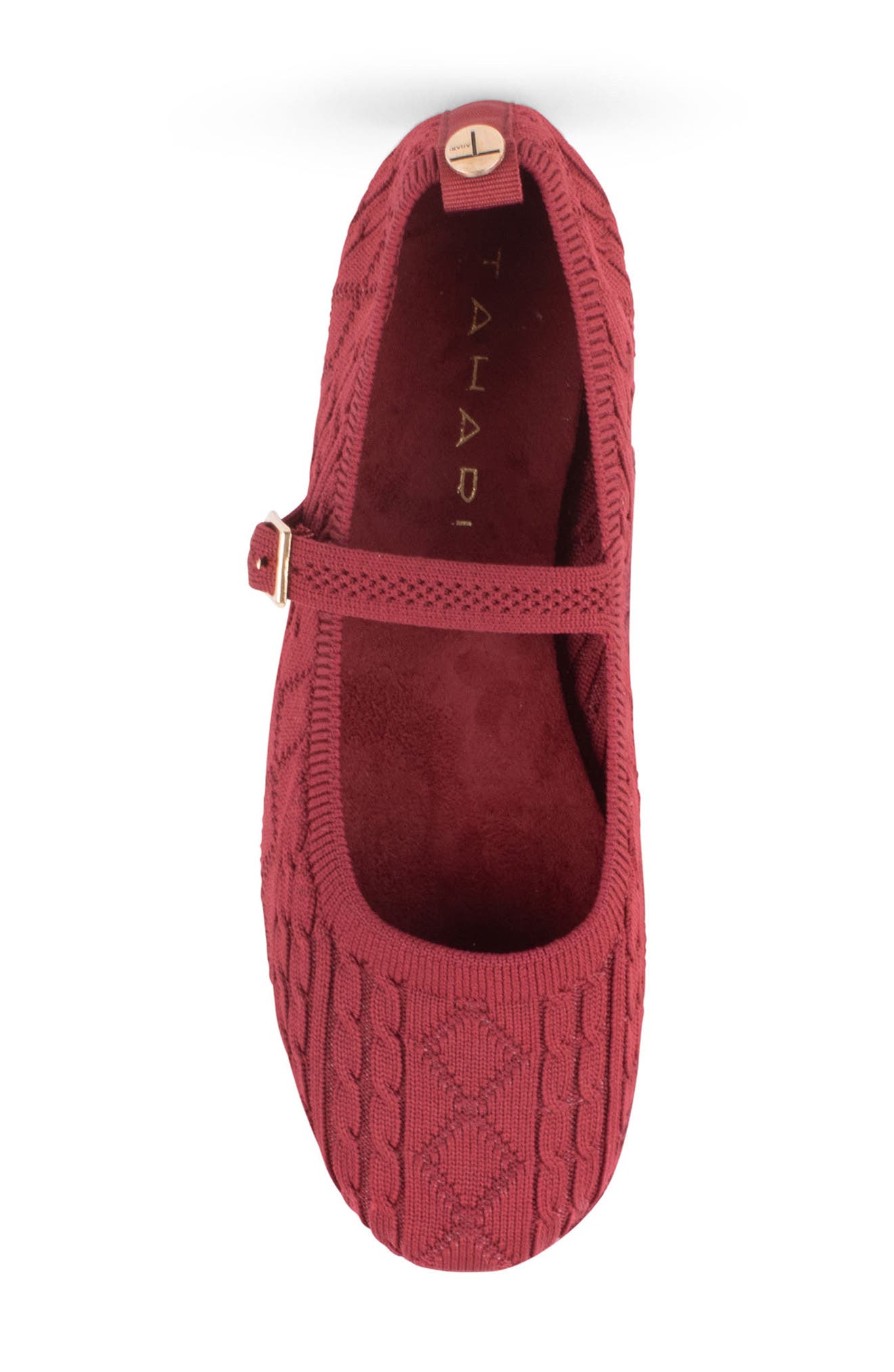 Montpellier Mary Jane Flat, Alternate, color, BURGUNDY