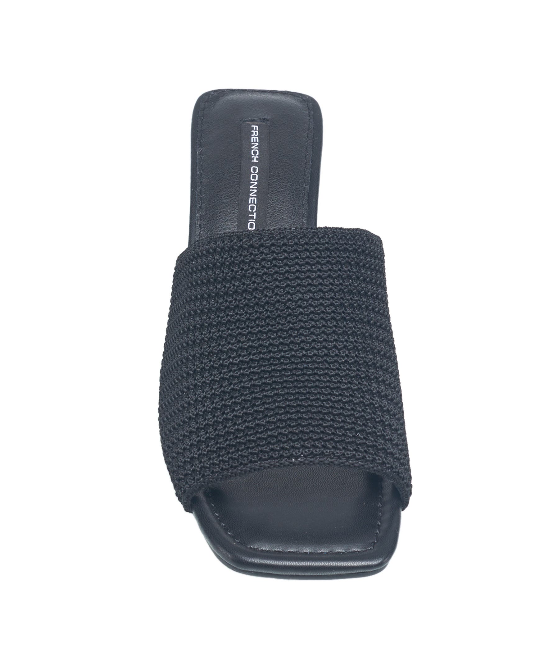 French Connection Sevran Knit Mule, Alternate, color, Black