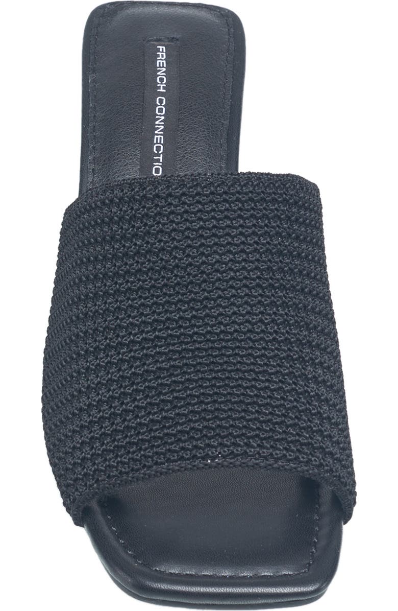 French Connection Sevran Knit Mule, Alternate, color, Black