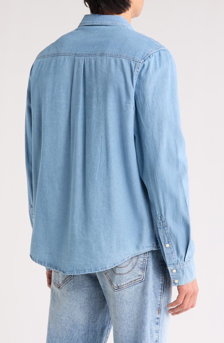 True Religion Chambray Button-Up Shirt, Alternate, color,