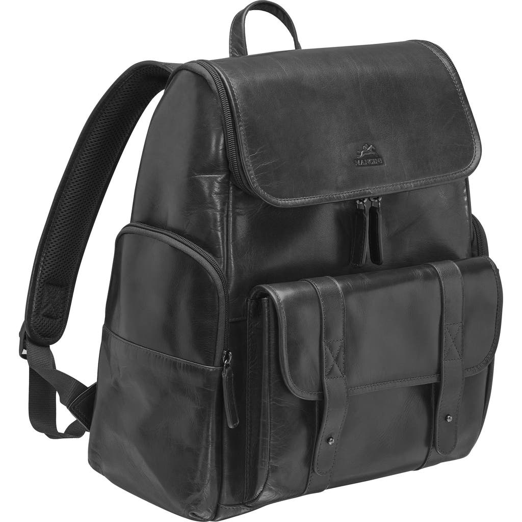 Mancini Rfid 15.6-inch Laptop Backpack In Black