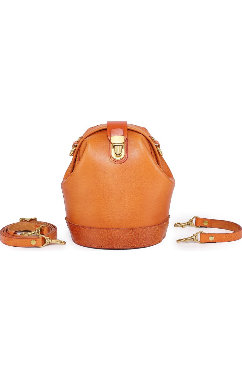 OLD TREND Doctor Bucket Leather Crossbody Bag, Alternate, color, Caramel