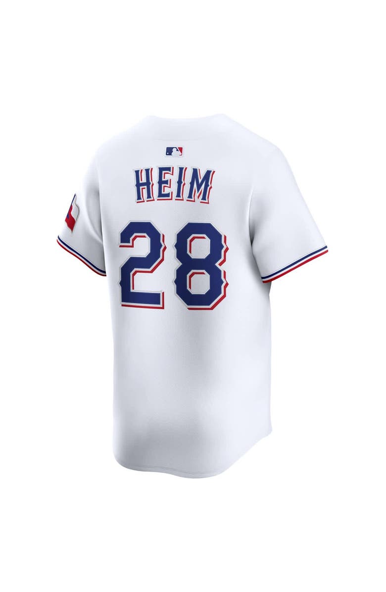 Nike Men's Nike Jonah Heim White Texas Rangers Home Limited Player Jersey, Alternate, color,