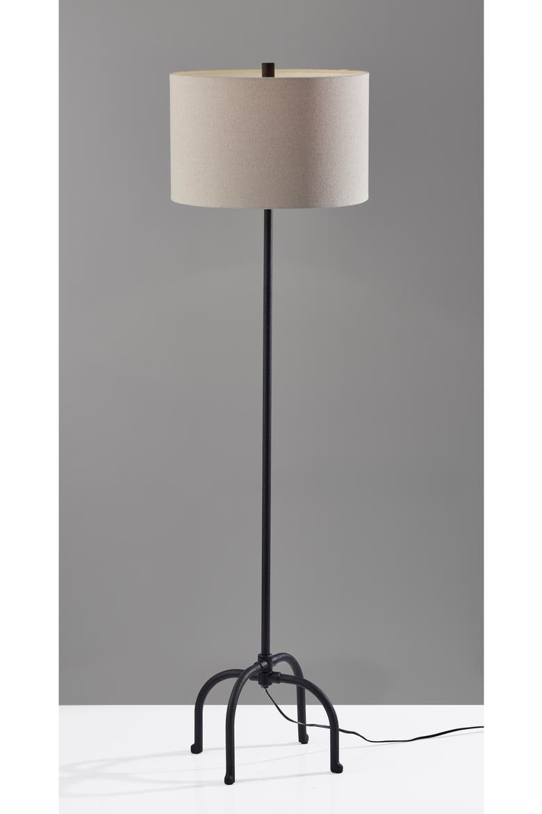 Silos Floor Lamp, Alternate, color, BLACK