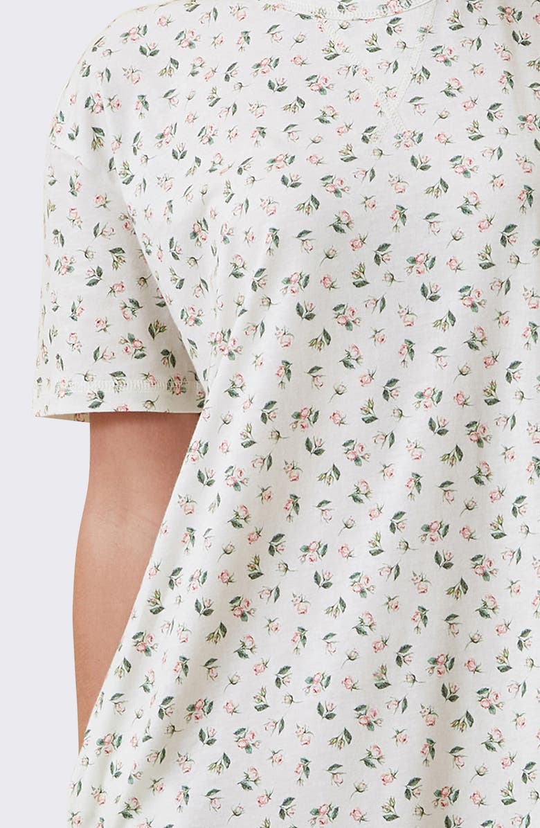 Papinelle Rosebud Organic Cotton Nightgown, Alternate, color, Ecru