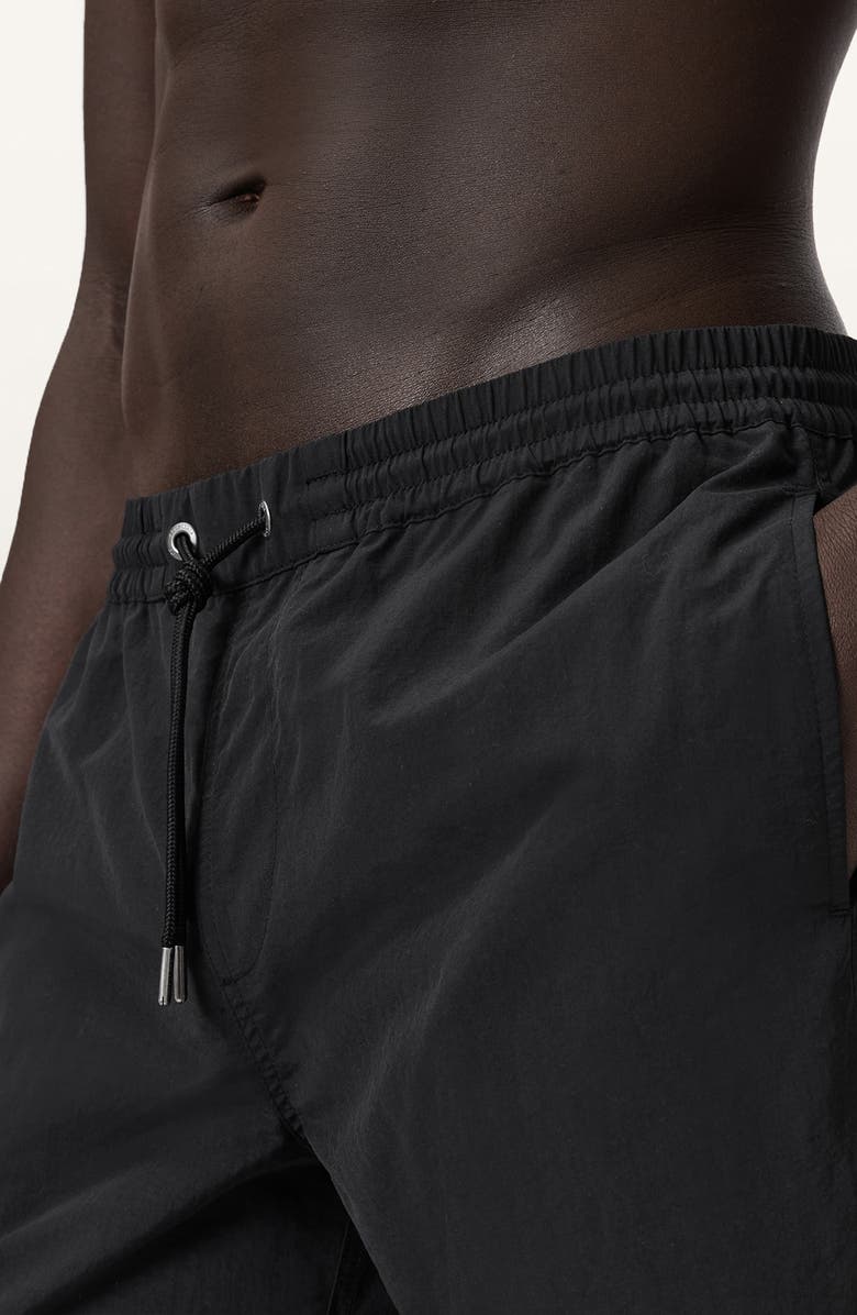AllSaints Pier Swim Trunks, Alternate, color, Jet Black