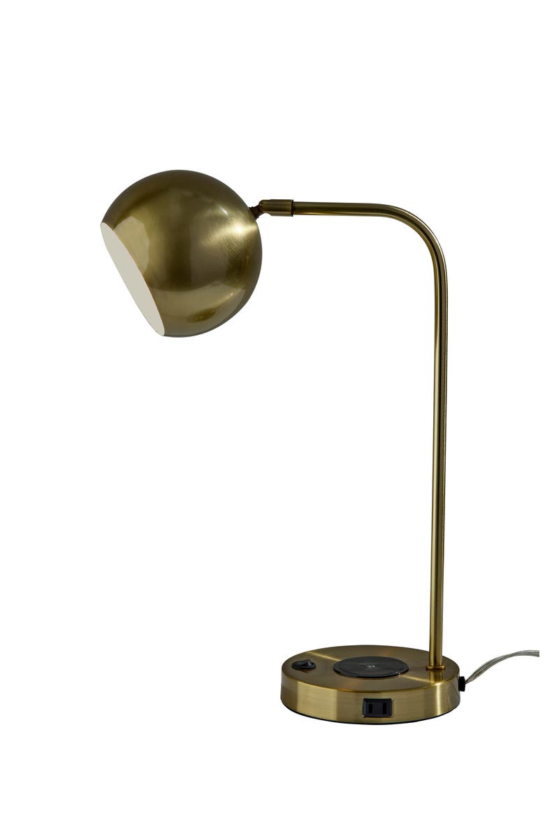 Emery Supercharger Desk Lamp, Alternate, color, ANTIQUE BRASS