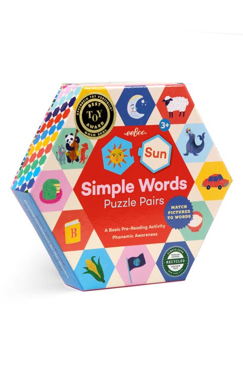 Simple Words Hexagon Puzzle