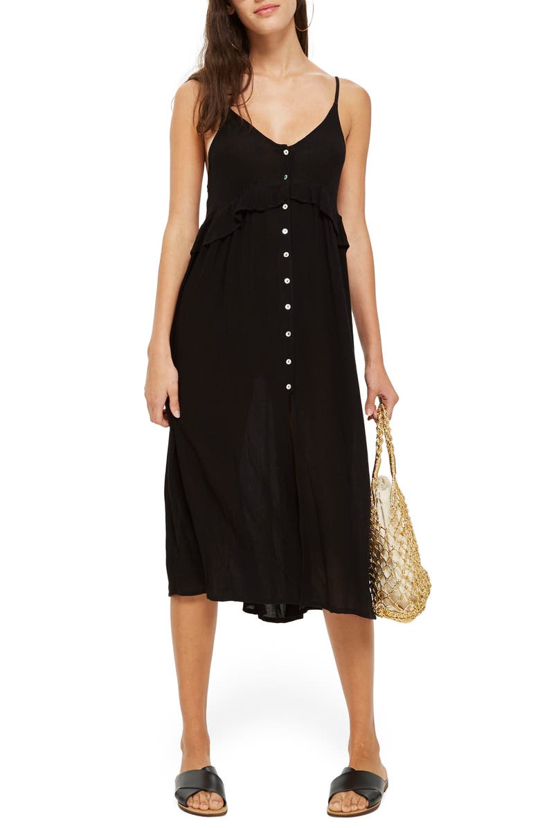 Topshop Midax Button Through Cover-Up, Main, color, 