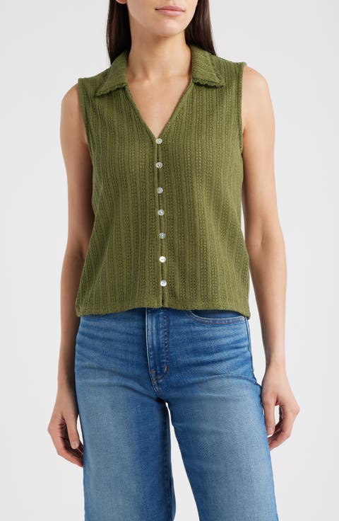 Knit V-Neck Sweater Vest