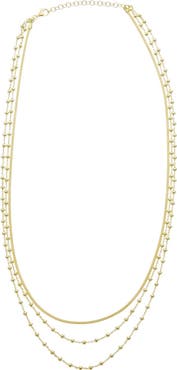 MESHMERISE Mesh & Station Multi-Strand Necklace