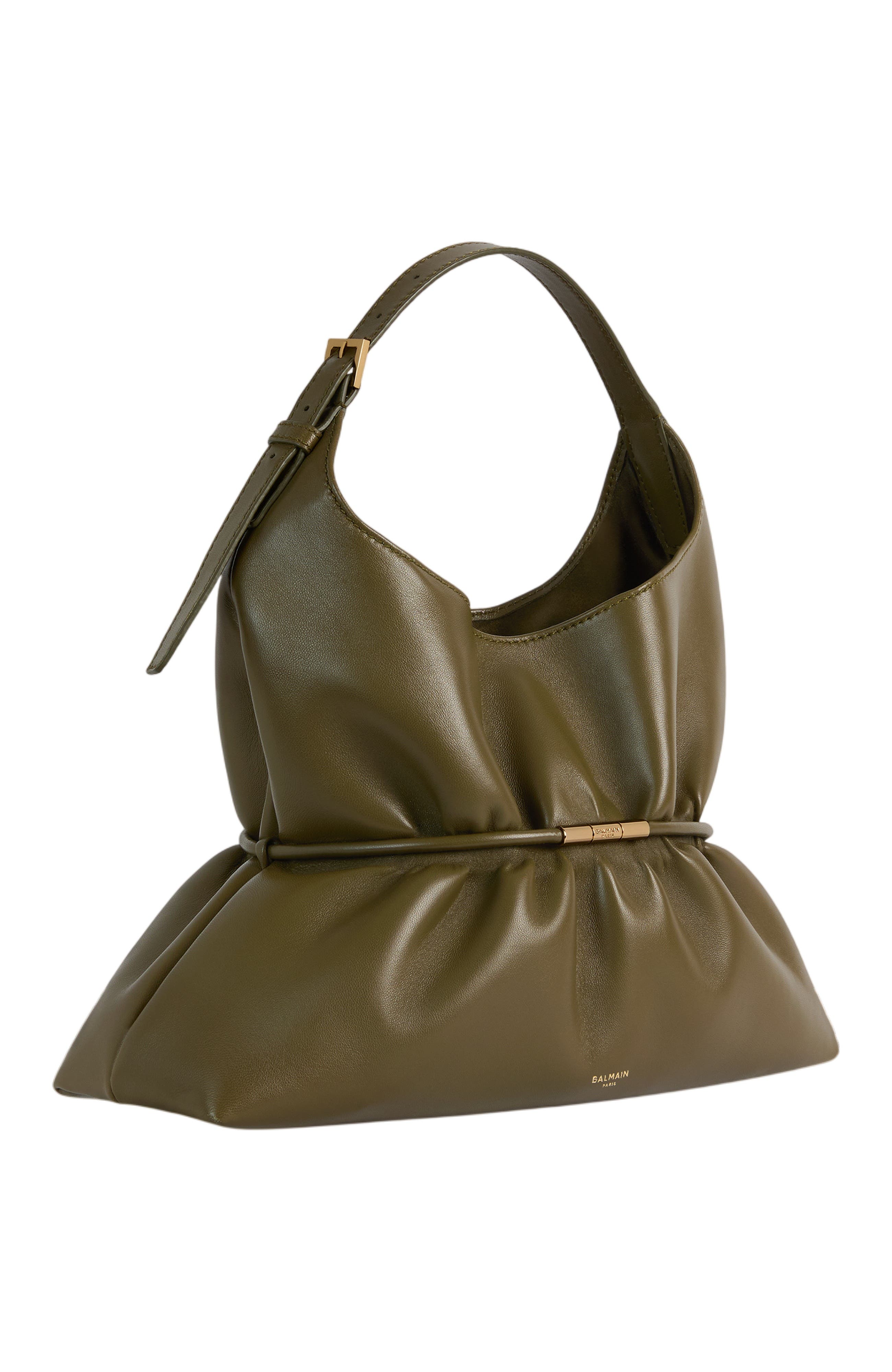 Sphynx Medium Bag in Smooth Leather, Alternate, color, green