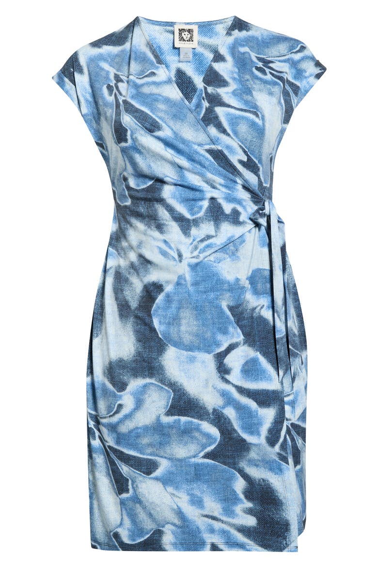 Floral Wrap Dress, Alternate, color, DISTANT MOUNTAIN MULTI
