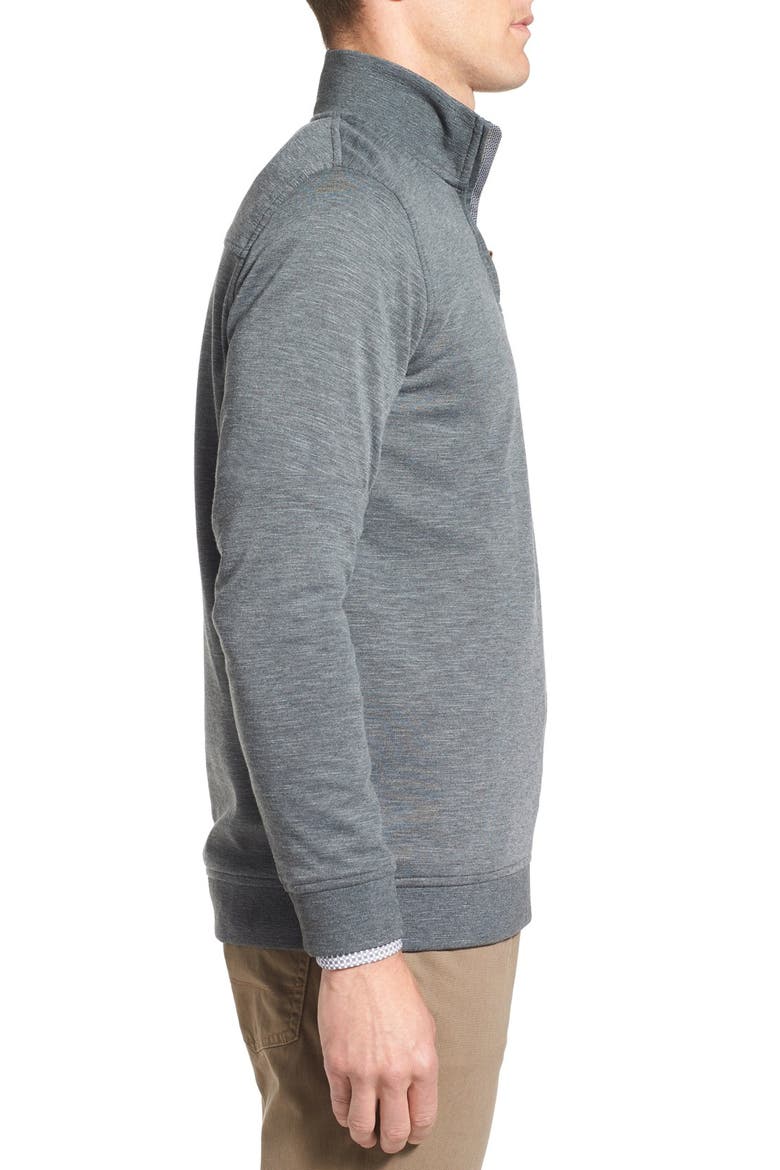 'Mandra' Quarter Zip Pullover, Alternate, color, CHARCOAL