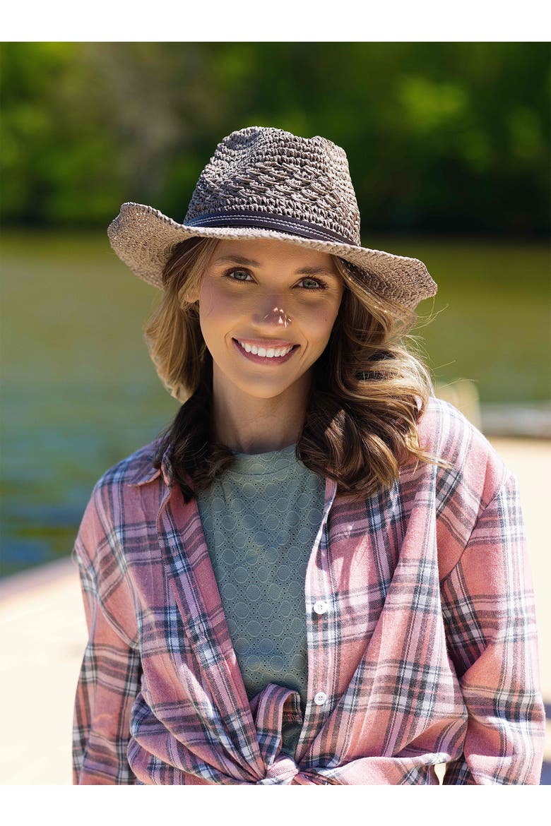 Lakota Women's Western Straw Hat, Alternate, color, Ash