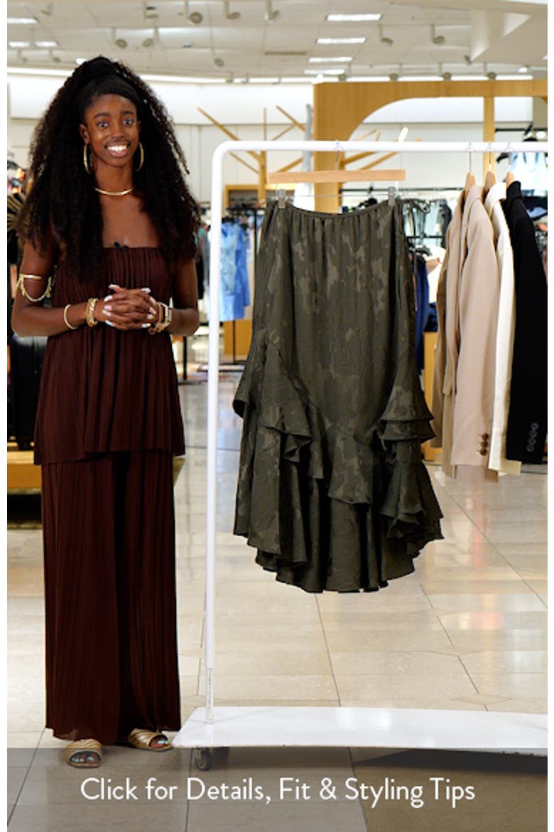 Promenade Jacquard Ruffle Maxi Skirt (Women) | Nordstromrack