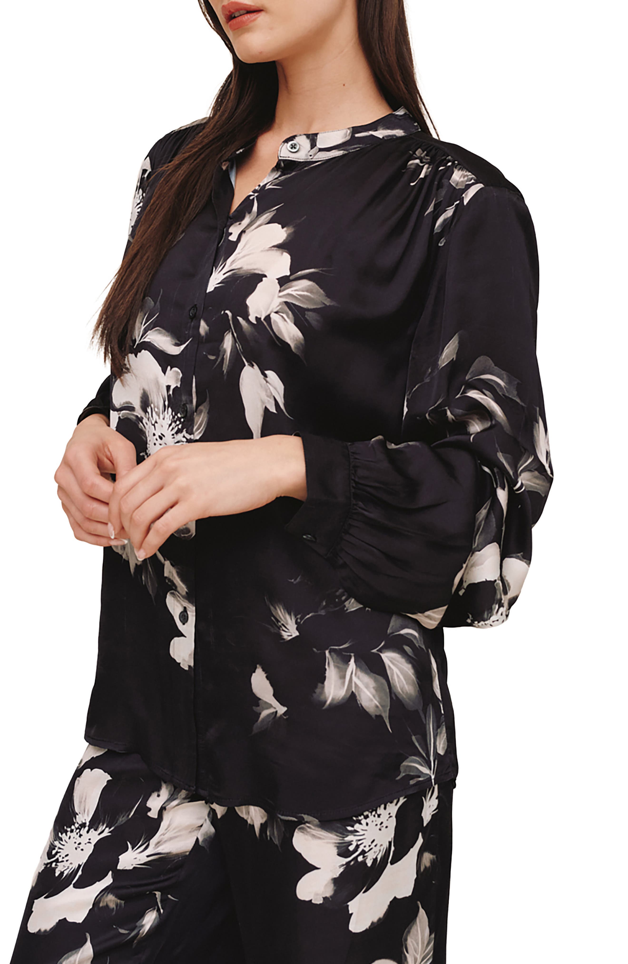 Bella Dahl Mandarin Collar Shirt (Women) | Nordstrom
