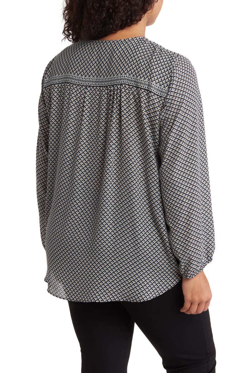 MAX STUDIO Long Sleeve Faux Wrap Blouse, Alternate, color,