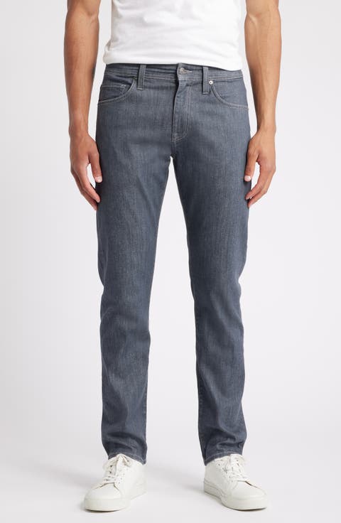 Slim Straight Leg Jeans (Grey Denim)