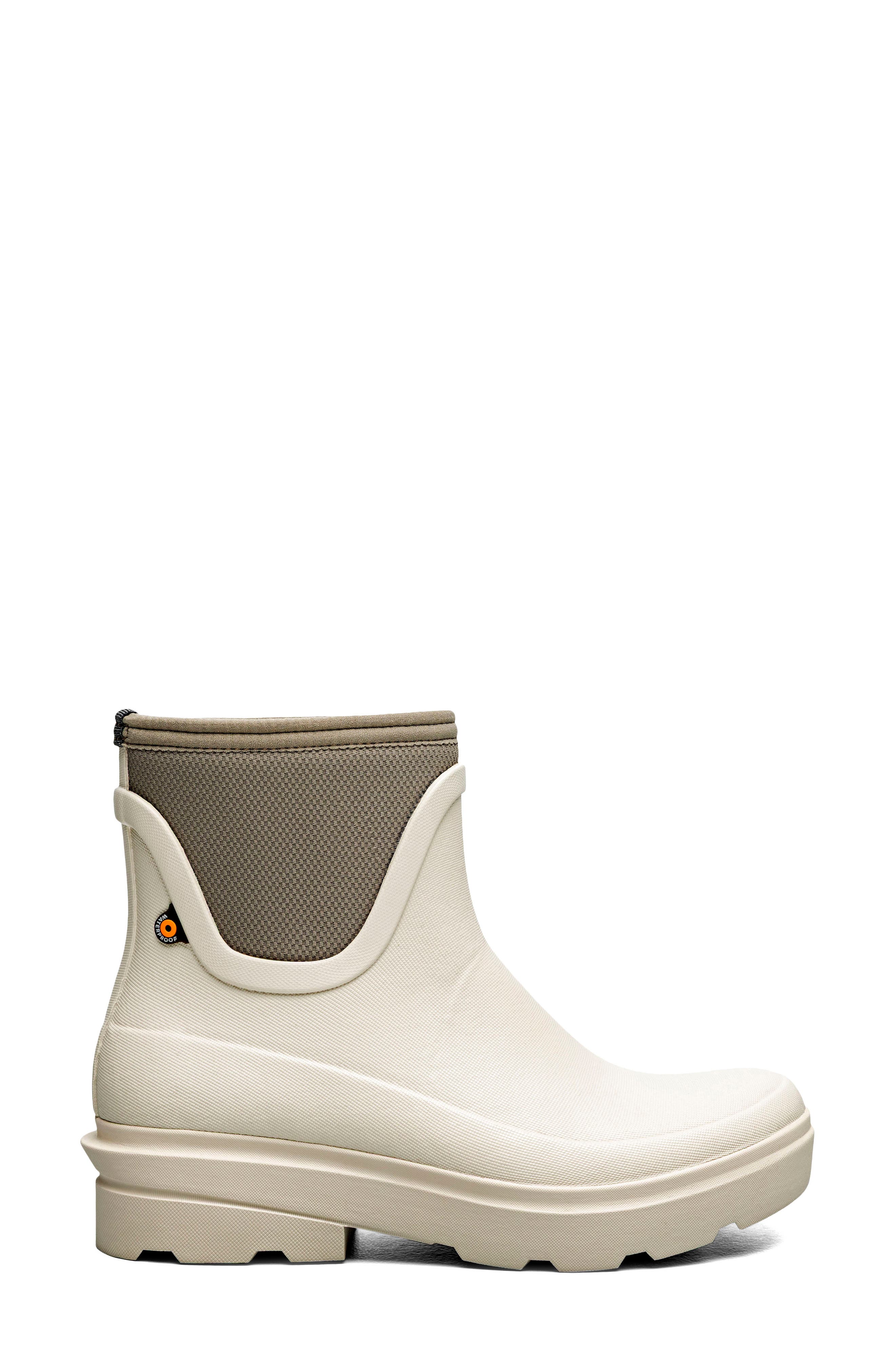 Hazel Waterproof Chelsea Rain Boot, Alternate, color, OATMEAL