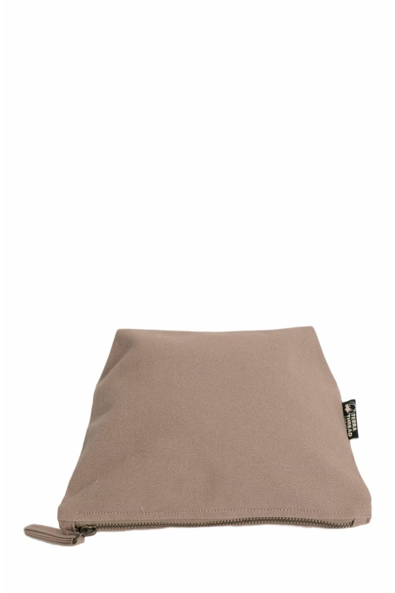 Organic Cotton Makeup Bag, Alternate, color, Sand Dune
