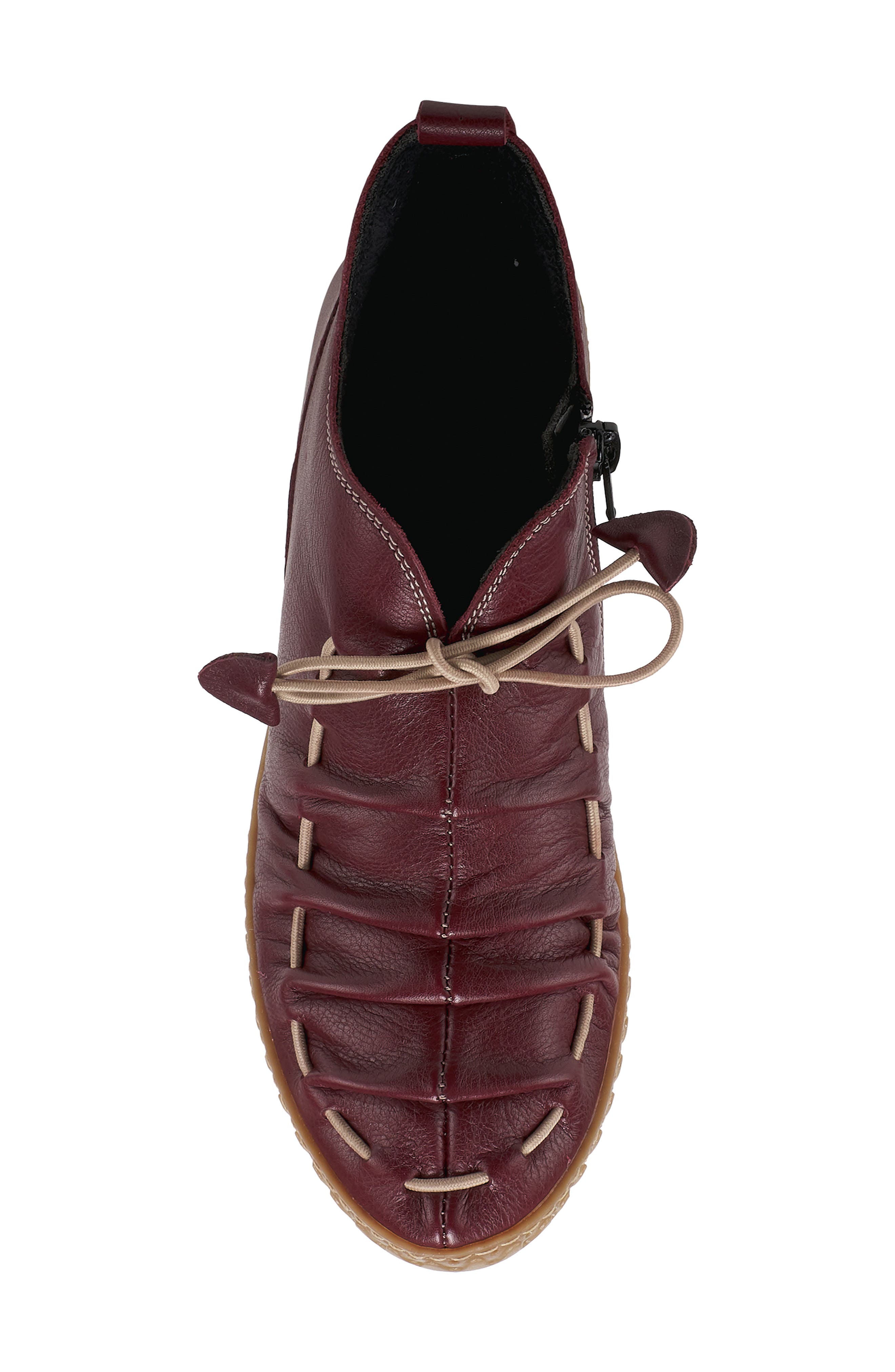 Spring Step Nespea Desert Bootie, Alternate, color, Bordeaux