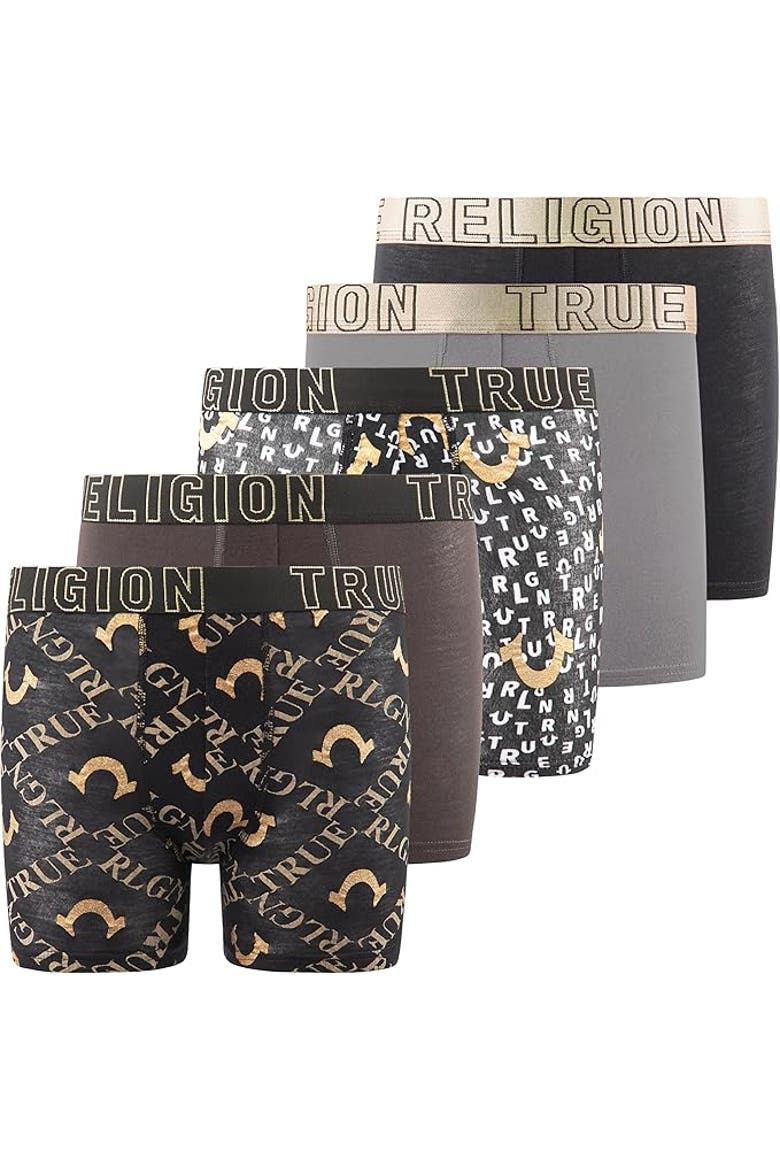 Boxer Briefs Pack of 5, Main, color, Gold Assorted