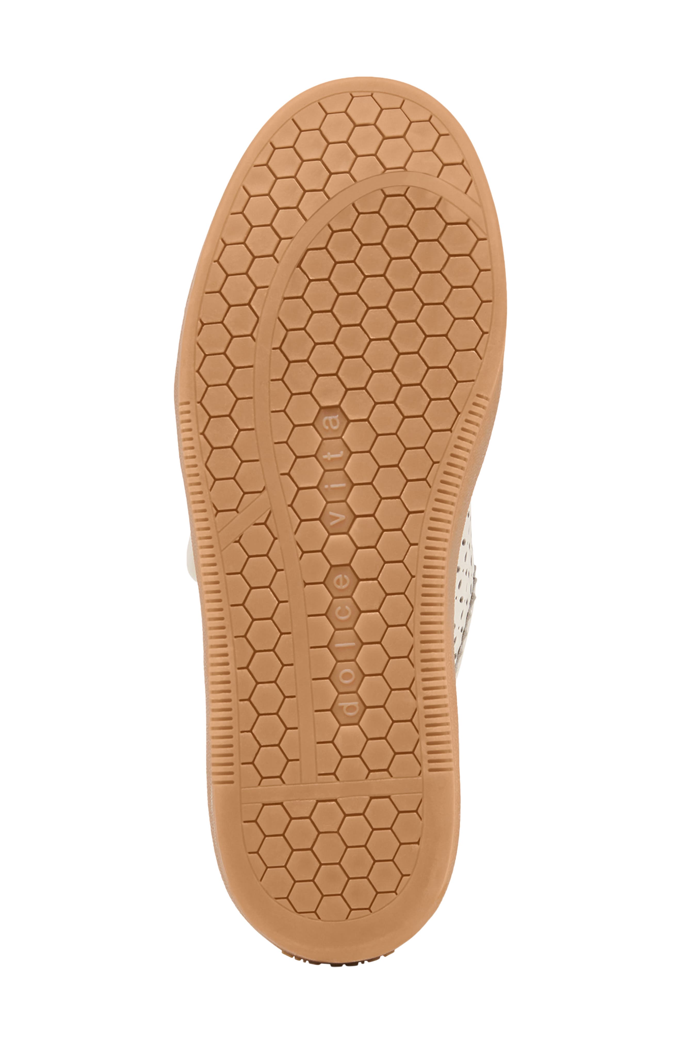 Dolce Vita Nanet Mary Jane Flat, Alternate, color, White Perforated Leather