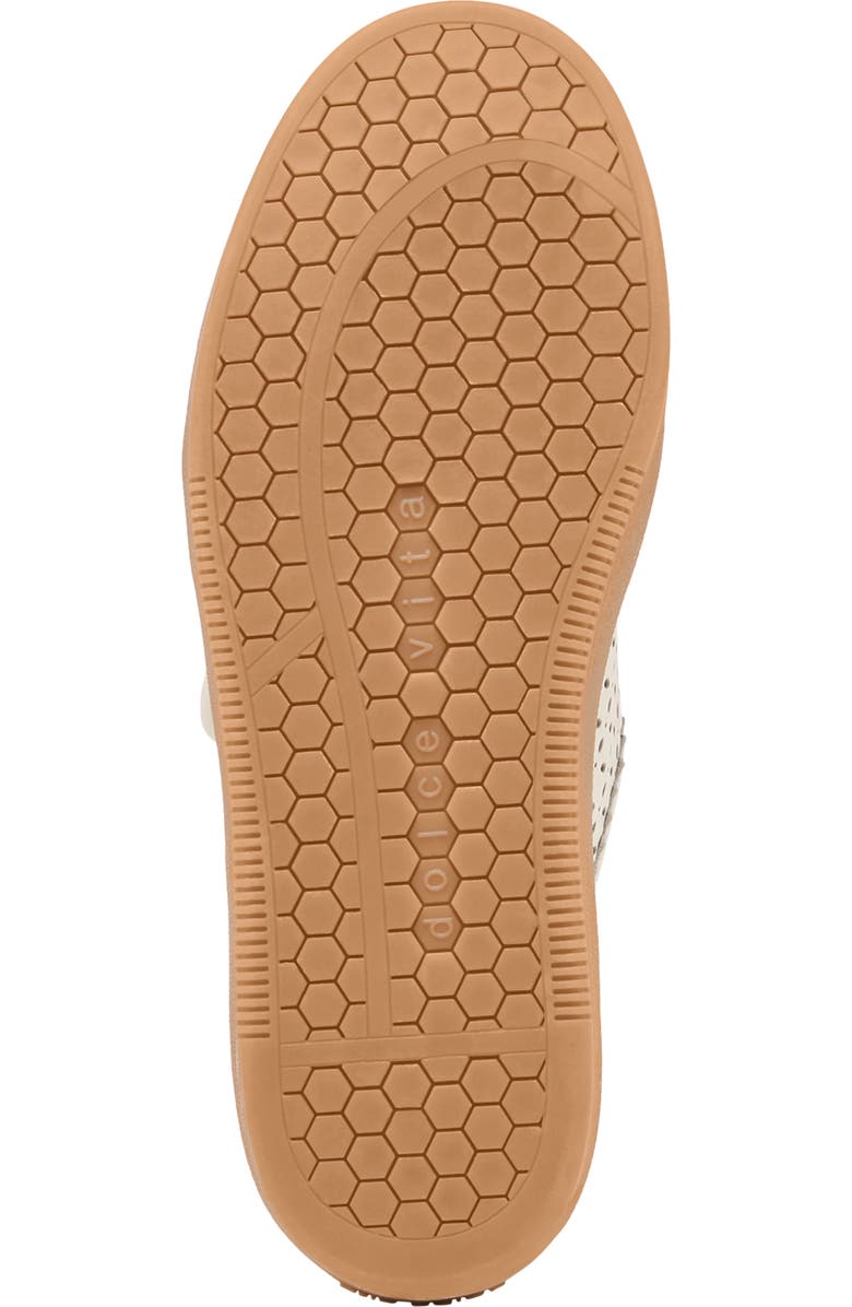 Dolce Vita Nanet Mary Jane Flat, Alternate, color, White Perforated Leather