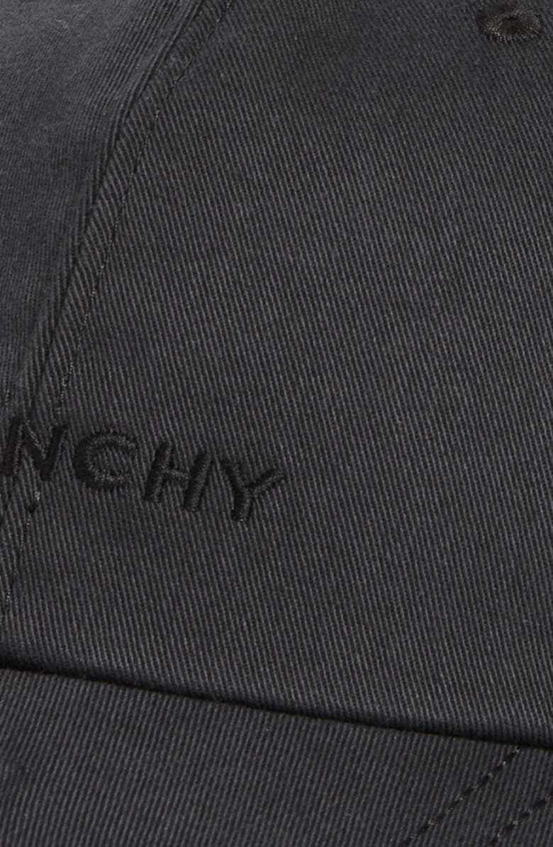 Givenchy Debossed Logo Adjustable Baseball Cap, Alternate, color, Black