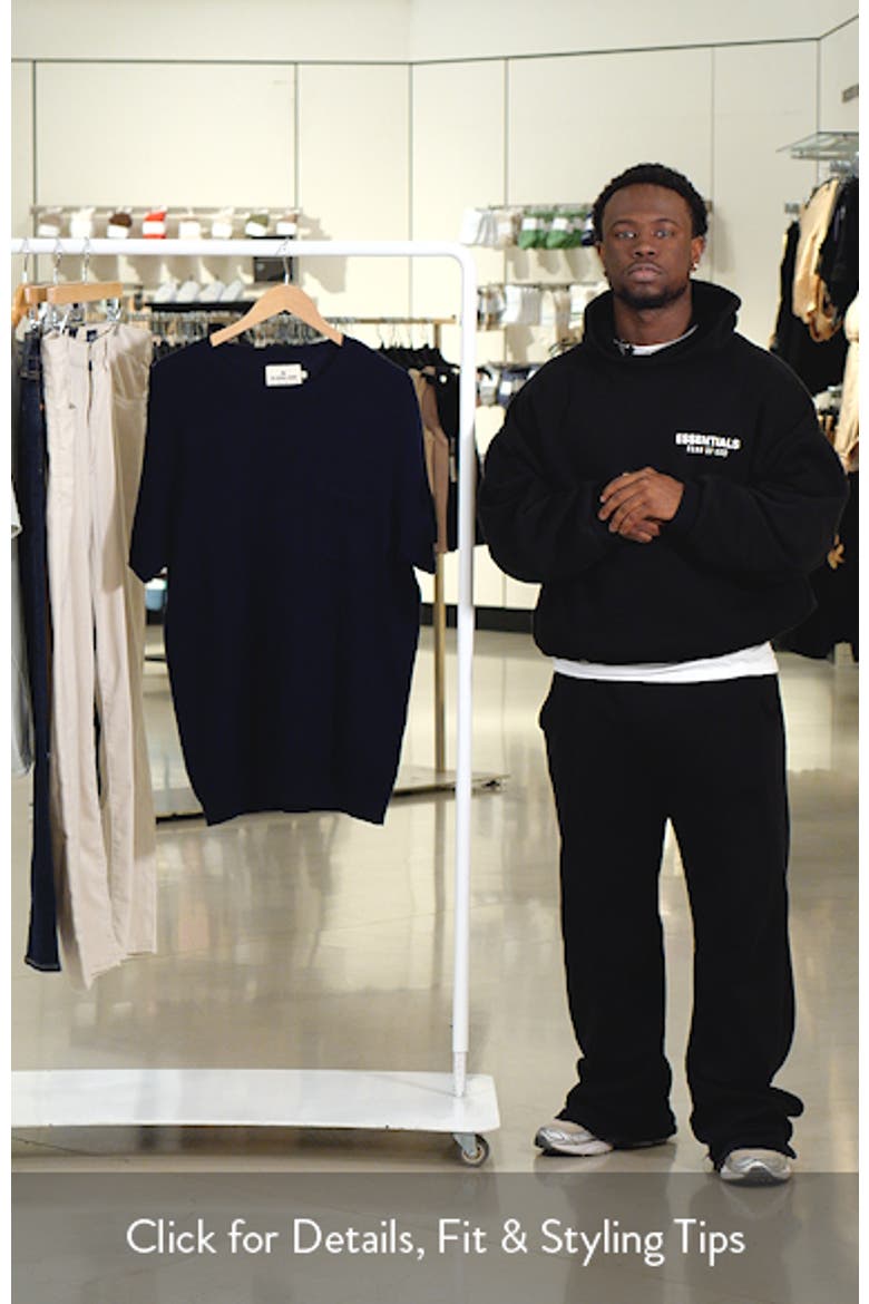 Waffle Stitch Short Sleeve Sweater video