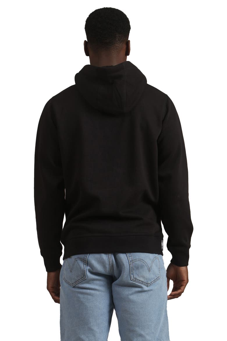 Taylor Double Zipper Pullover Hoodie, Alternate, color, Black