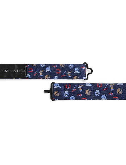 Synrgy By Dxl Big & Tall Derby Fun Bow Tie In Navy
