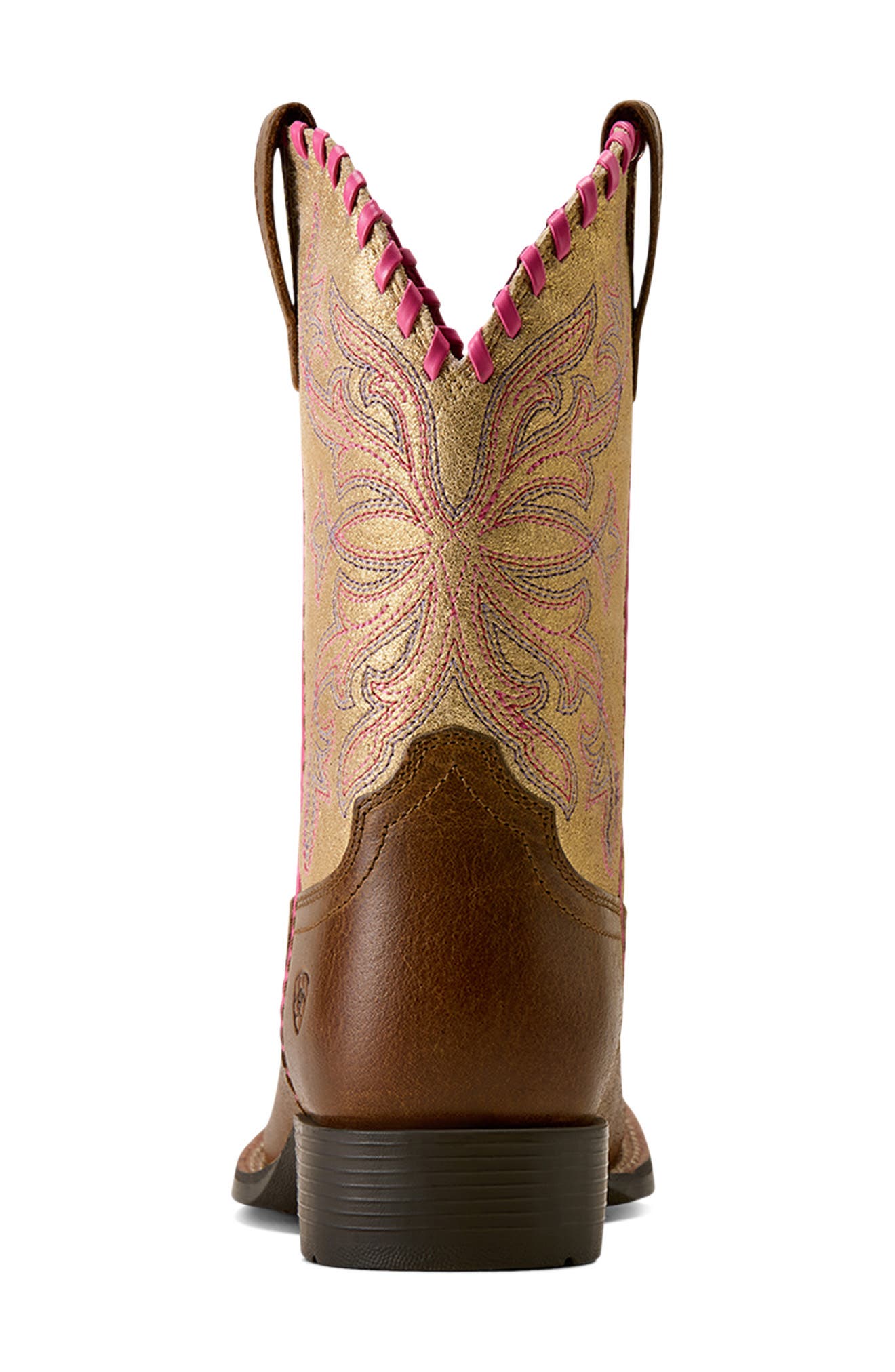 Kids' Sundown Leather Western Boot, Alternate, color, GEORGIA CLAY