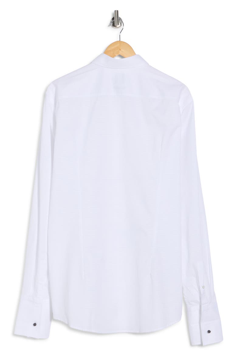 Hank Kent Slim Fit Cotton Dress Shirt, Alternate, color, WHT