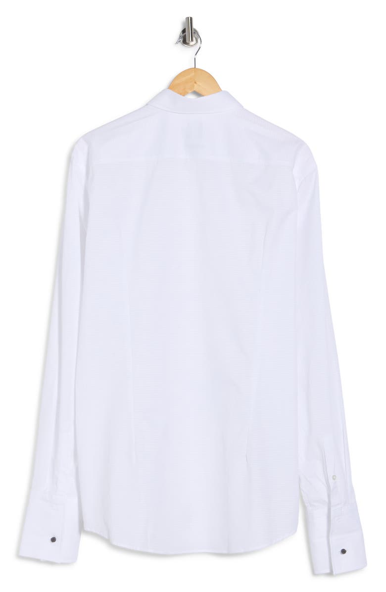 BOSS Hank Kent Slim Fit Cotton Dress Shirt, Alternate, color, White
