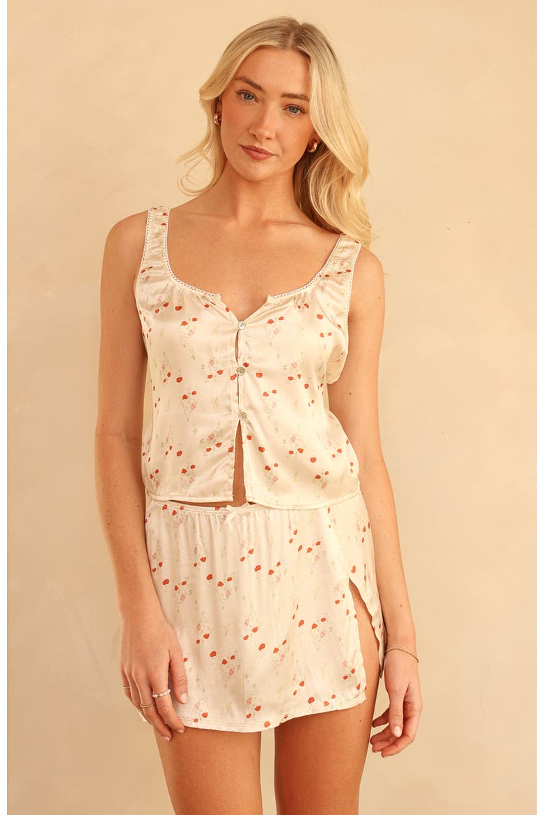 Charmed Mini Skirt, Alternate, color, Rosewater