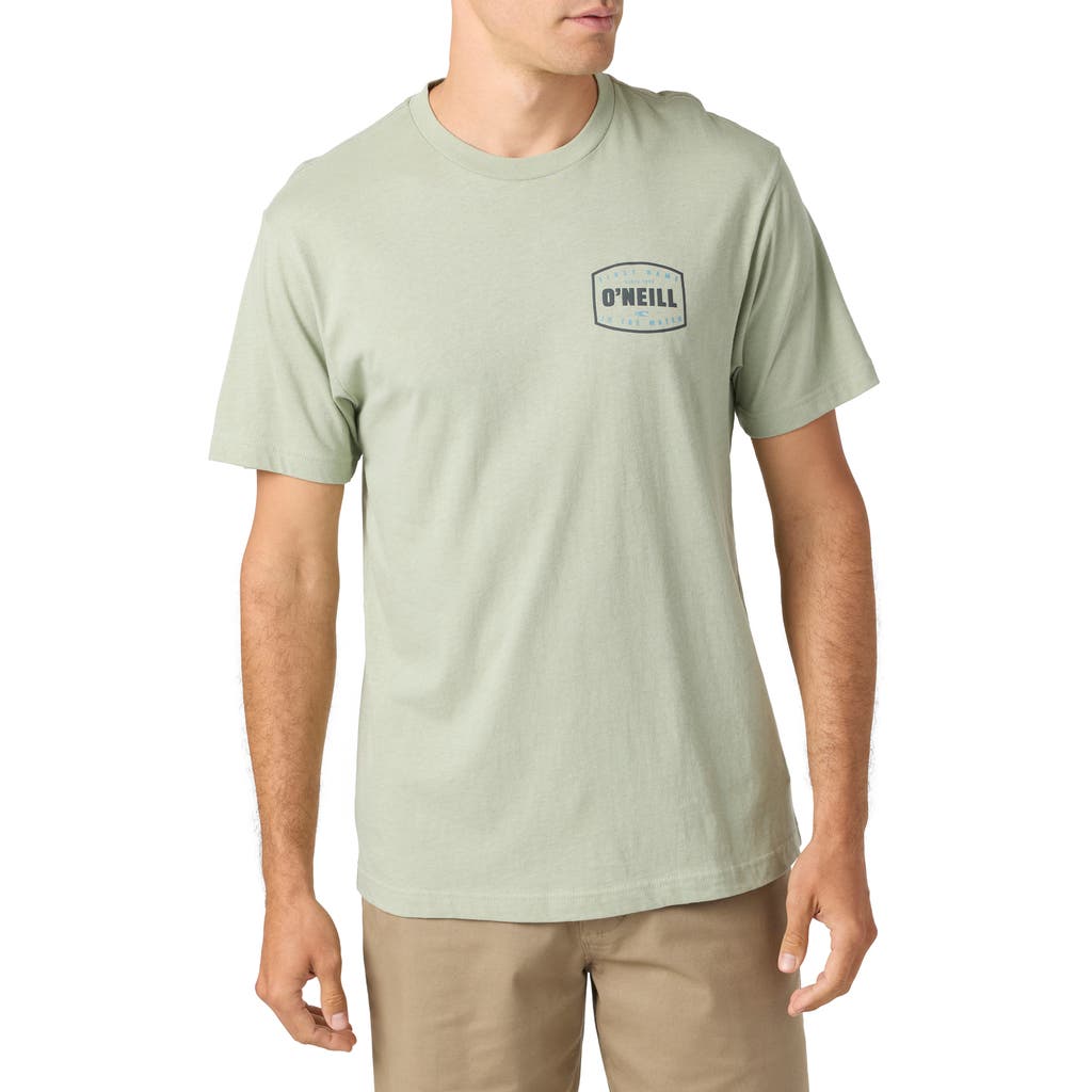 O'neill Stamped Graphic T-shirt In Seagrass