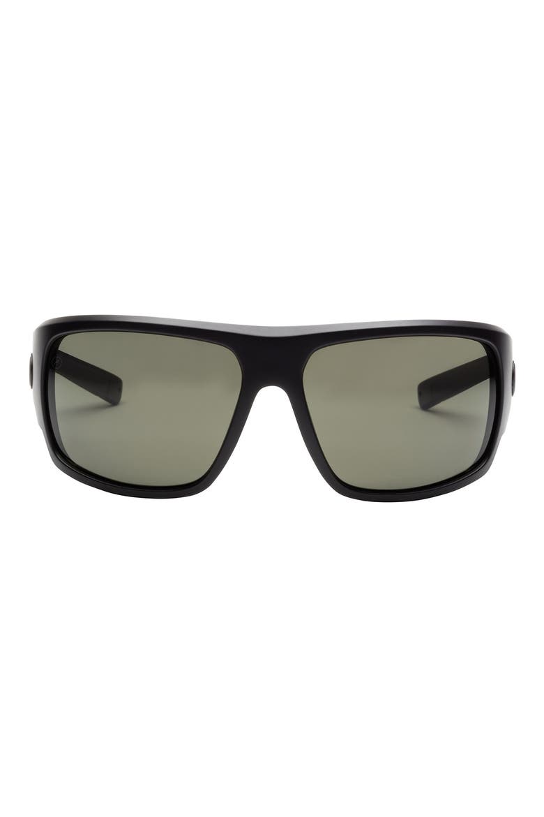 Mahi 44mm Polarized Sport Sunglasses, Main, color, MATTE BLACK/ GREY POLAR
