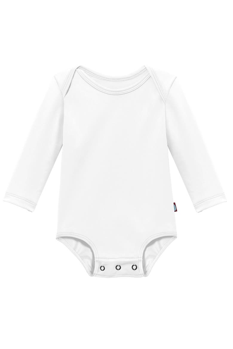 Baby Unisex UPF 50+ Rashguard Lap Bodysuit, Main, color, White